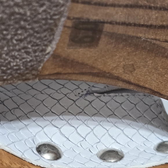 🤩Host Pick❤️NWT Chelsea & Violet Snake Leather 70s Inspired ClogWomen's Sz 6 - Picture 13 of 14